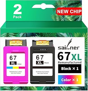 Black and color ink for HP printers