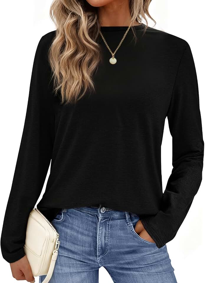Long Sleeve Women's Casual Tops for Fall and Winter