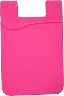 Hot Pink Silicone Phone Card Holder Wallet
