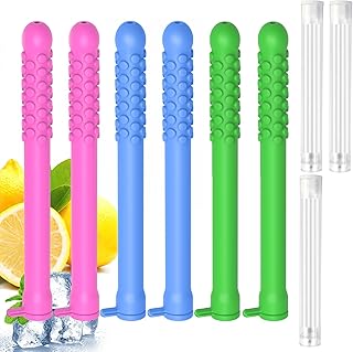 Set of 6 Flavored Chewable Sticks with Essential Oil
