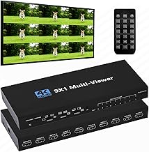9-in-1 4K HDMI Multiviewer Switcher with Remote