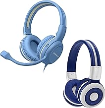 Kids Headphones, Wireless/Wired with Mic, Safe Volume Limit, Share Port, Foldable