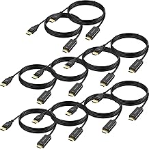 10-Pack 3 ft DisplayPort to HDMI 4K Cables