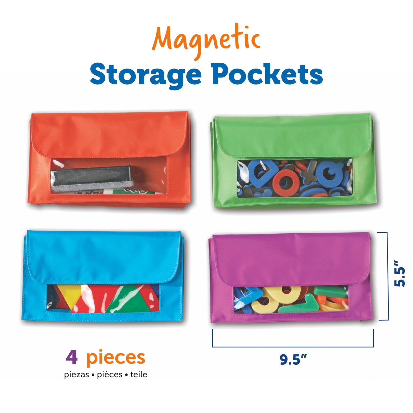 Magnetic Storage Pockets for Classroom and Homeschool