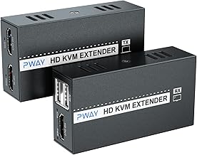 HDMI KVM USB Ethernet Extender Over Cat Cable, 164ft