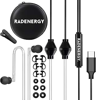 Airtube Headphones with Microphone and Volume Control
