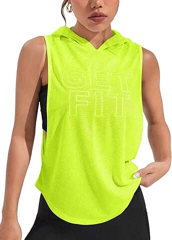 Women's Sleeveless Hooded Sports Tank Top