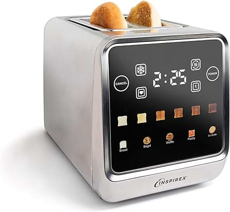 Touch Screen Toaster with Wide Slots and Multiple Settings