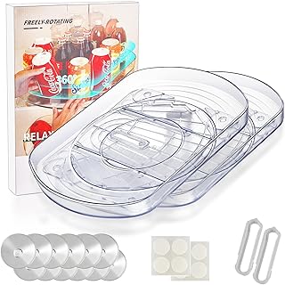 Rectangle Lazy Susan Turntable for Refrigerator and Cabinet