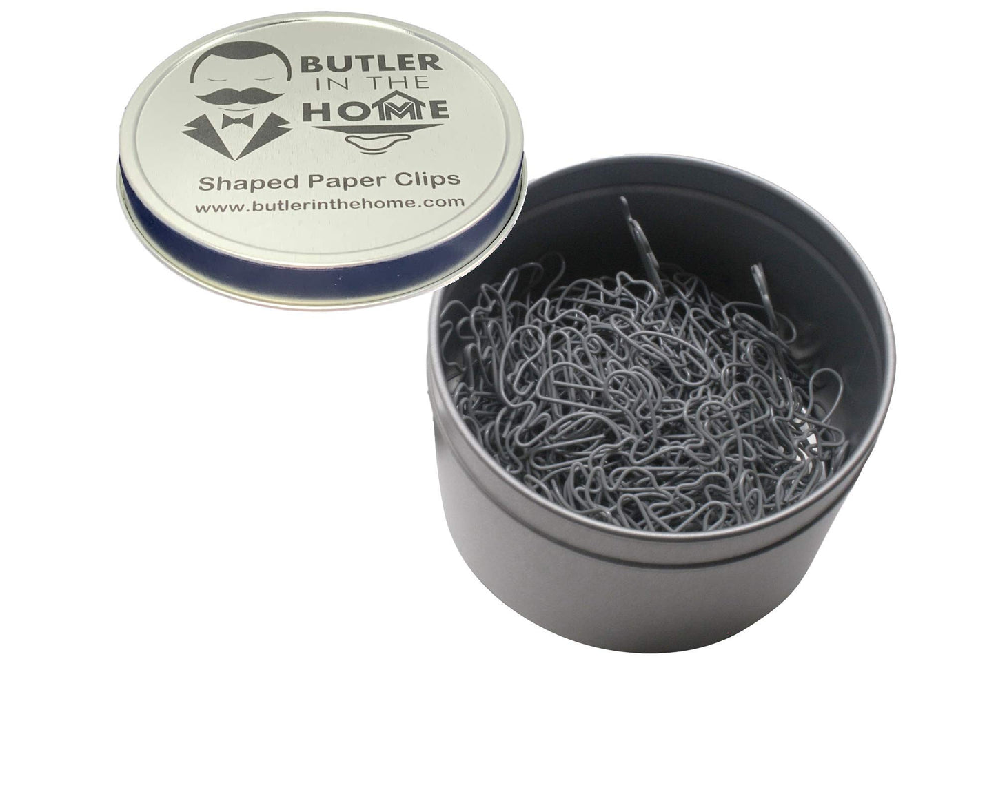 Squirrel-Shaped Paper Clips in Tin for Office or Collection