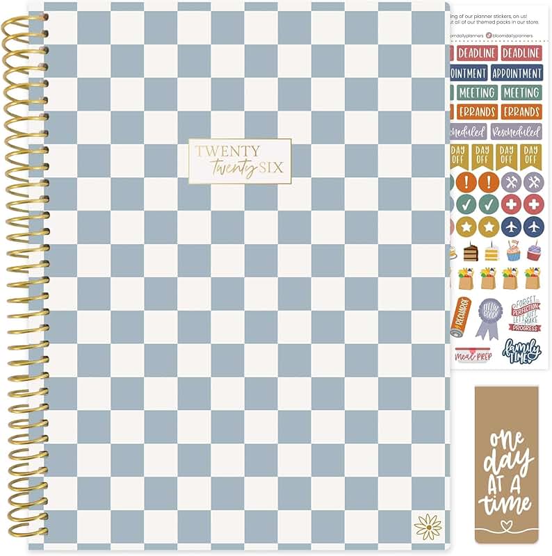 2026 Weekly and Monthly Planner with Stickers and Tabs