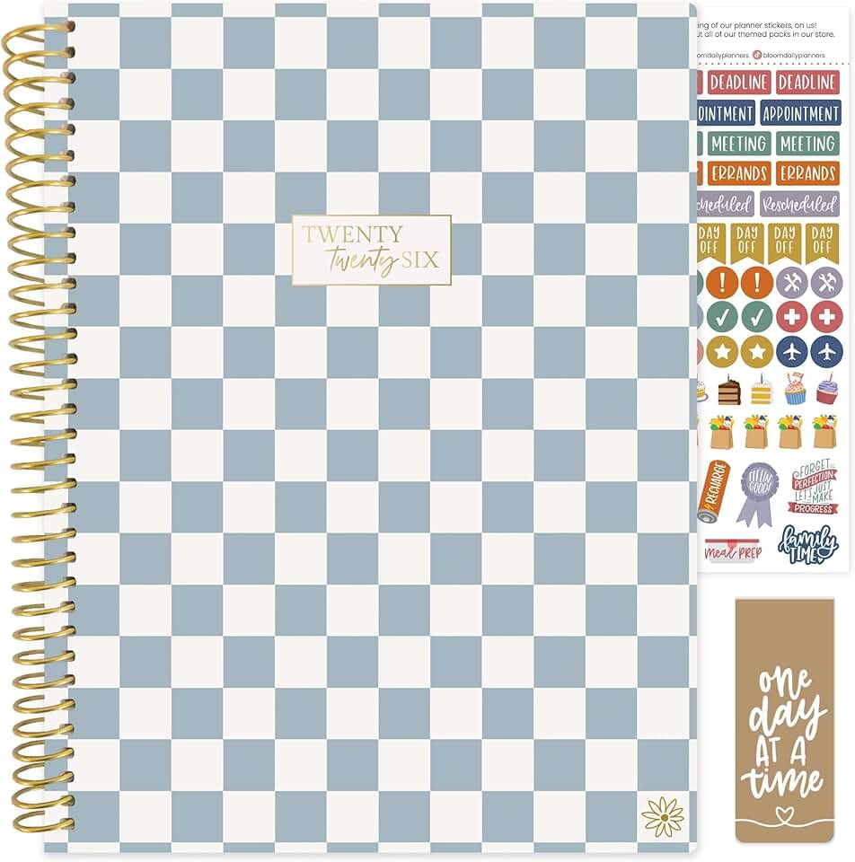 2026 Weekly and Monthly Planner with Stickers and Tabs
