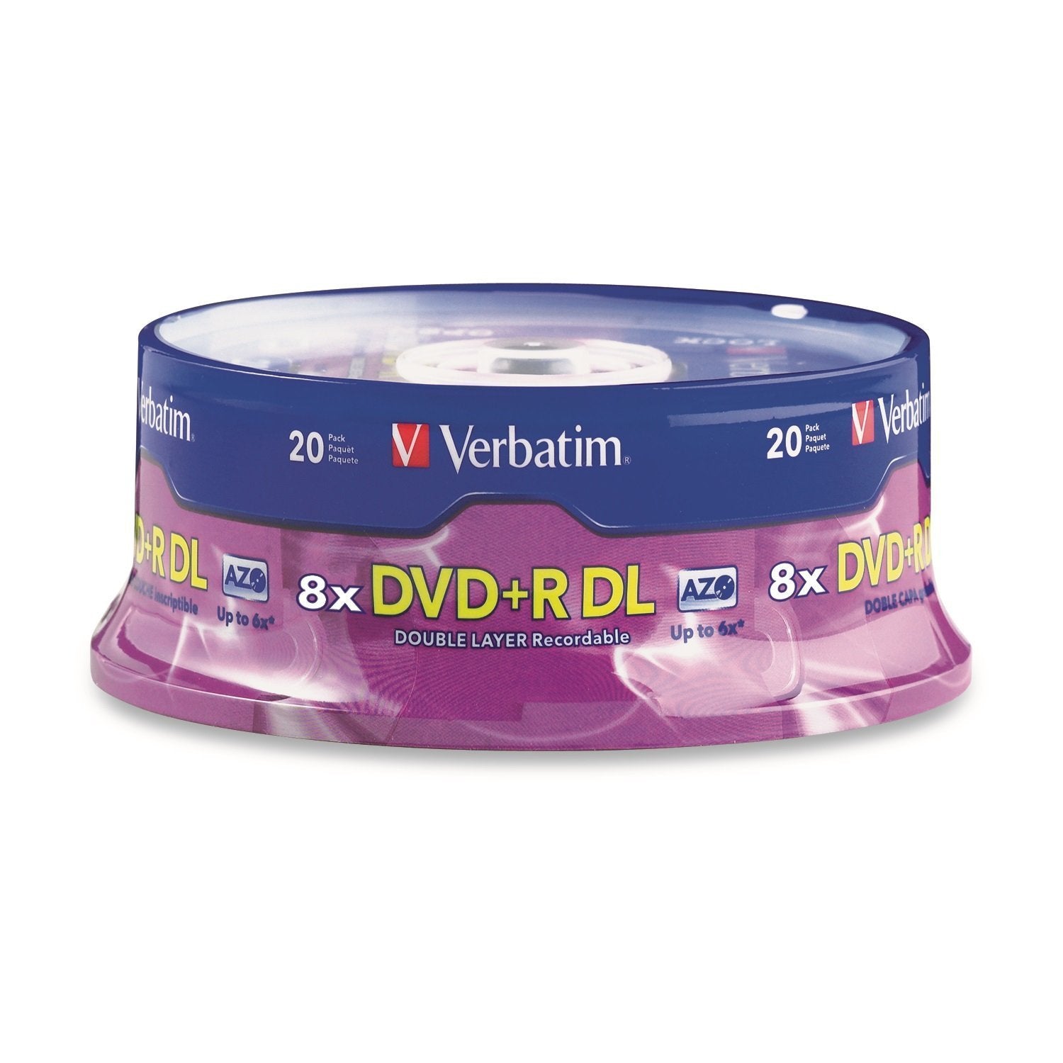 95310 - 8x DVDR Double Layer Media 8.50 GB - 120mm Standard - 20 Pack Spindle