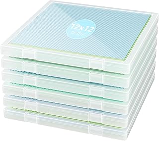 12x12 Paper Storage Box Set for Crafts and Art Supplies