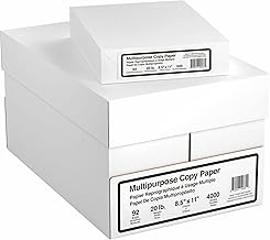 White Letter Size Copy and Printer Paper, 500 Sheets