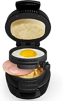 Mini Burger and Egg Cooker with Non-Stick Plate