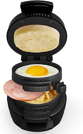 Mini Burger and Egg Cooker with Non-Stick Plate