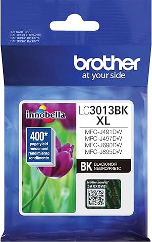 High Yield Black Ink Cartridge for Printer, 400 Pages