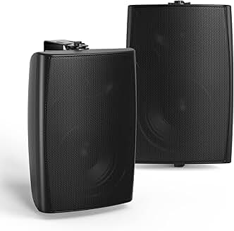 Waterproof 4-inch outdoor wall speakers, pair