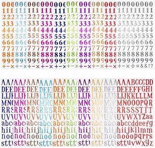Colorful Alphabet and Number Stickers for Crafts