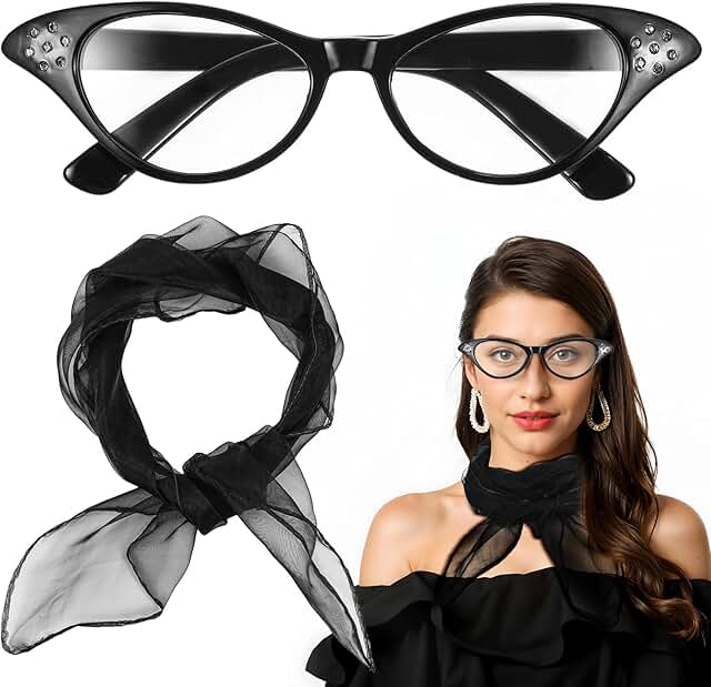 Vintage 1950s Accessories for Women Black