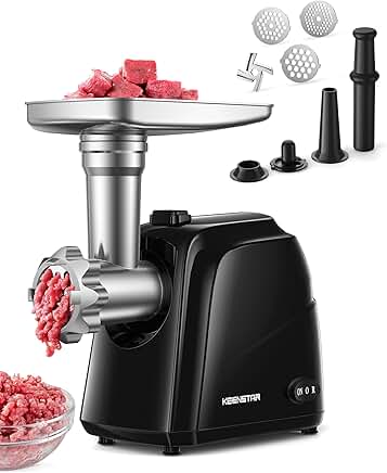 Electric Meat Grinder with Sausage Stuffer and Kubbe Kit