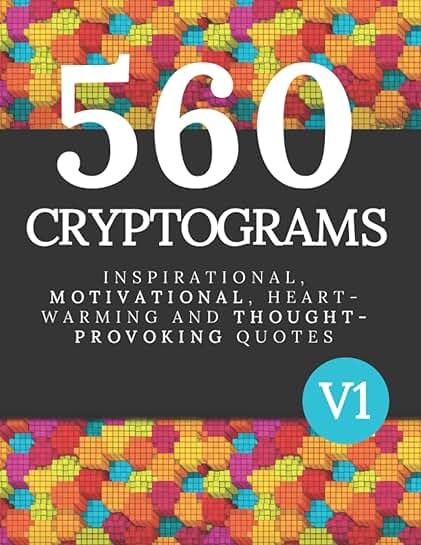 560 Cryptogram Puzzles for Adults and Kids
