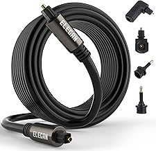 150 Ft Optical Audio Cable with Adapters and Ties