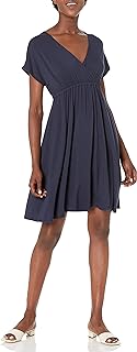 Women's Surplice Dress in Plus Size