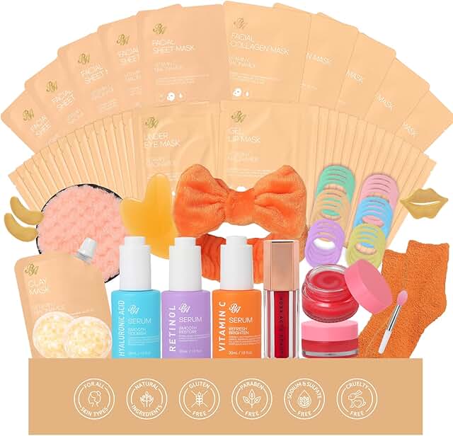 Orange Collagen Gel Mask and Self-Care Gift Set
