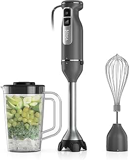 Hand Stick Blender with Whisk, 4 Speeds, SplatterShield