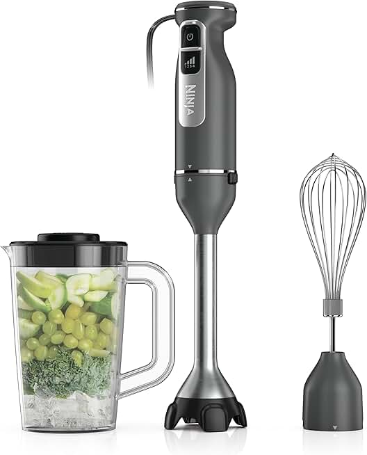 Hand Stick Blender with Whisk, 4 Speeds, SplatterShield