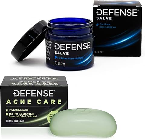 Acne Care Bar Soap and Herbal Salve Set
