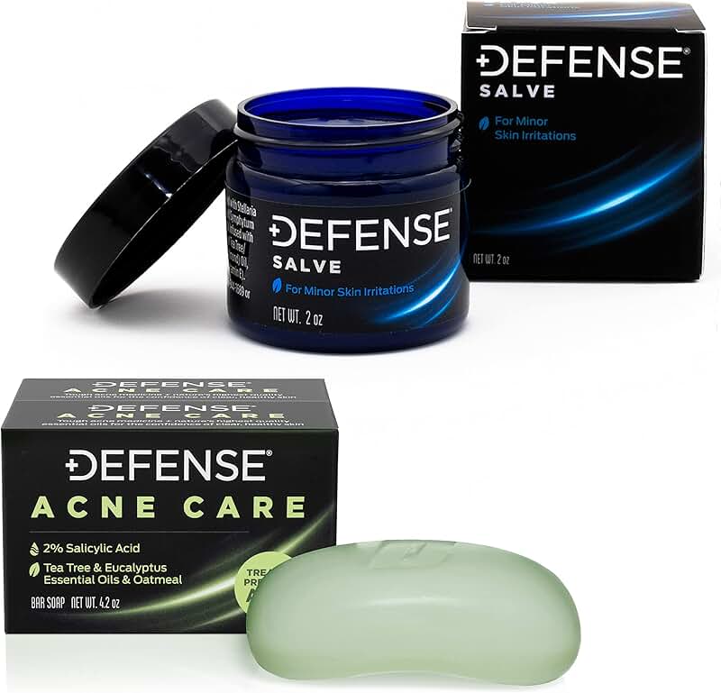 Acne Care Bar Soap and Herbal Salve Set