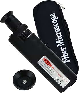 Portable Handheld Fiber Optic Microscope with LED Light