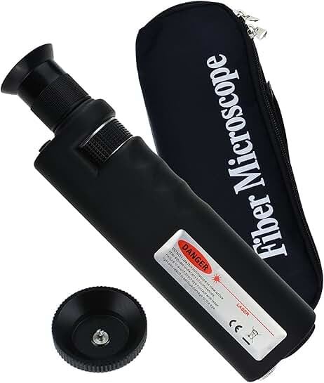 Portable Handheld Fiber Optic Microscope with LED Light