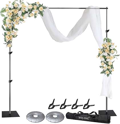 Adjustable 10ft x 8.5ft Pipe and Drape Backdrop Stand Kit
