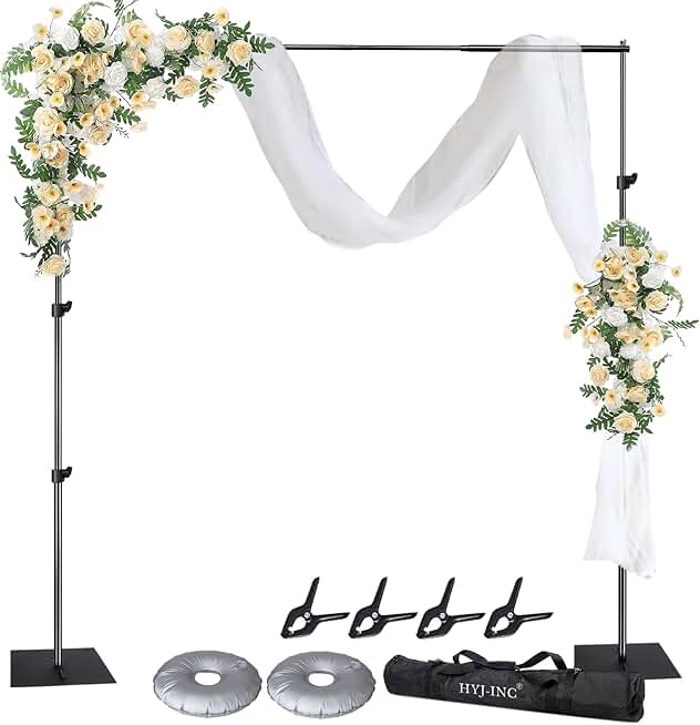 Adjustable 10ft x 8.5ft Pipe and Drape Backdrop Stand Kit