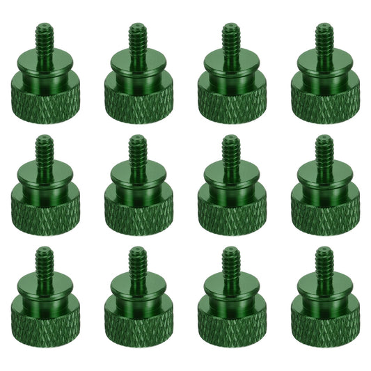 12pcs Dark Green Knurled Thumb Screws for PC Cases