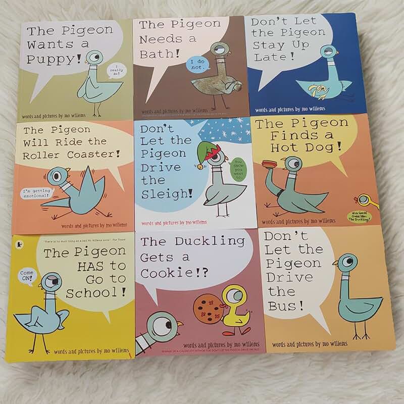 Set of 9 Pigeon Books for Kids