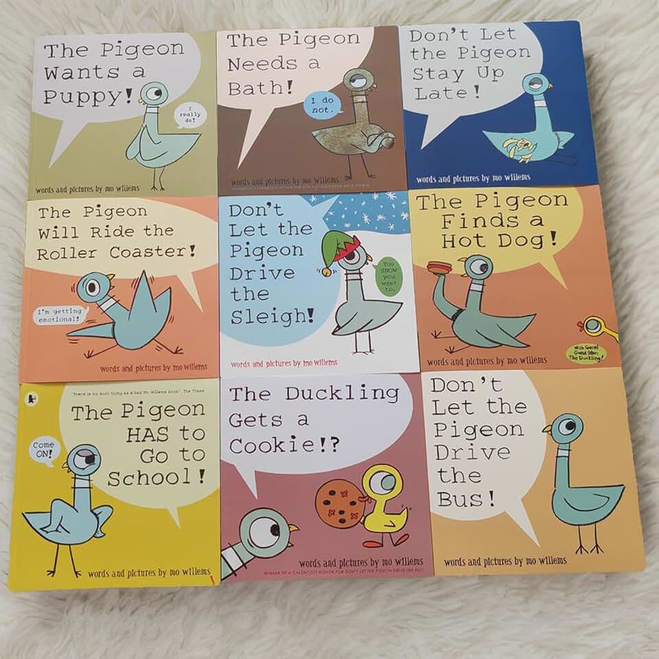 Set of 9 Pigeon Books for Kids