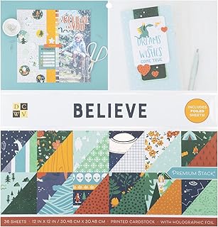 Believe 12x12 Double-Sided Cardstock, 36 Sheets