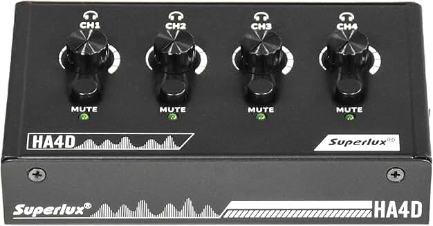 4-Channel Compact Headphone Amplifier with USB-C