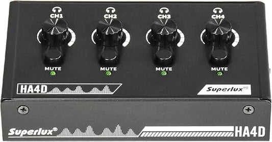 4-Channel Compact Headphone Amplifier with USB-C