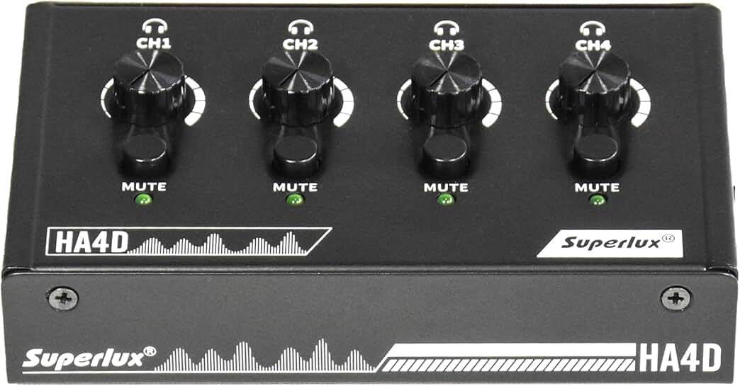 4-Channel Compact Headphone Amplifier with USB-C