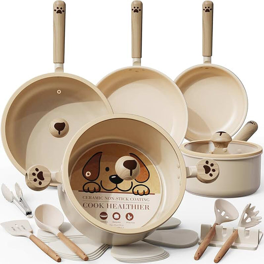 12-in-1 Stainless Steel Cookware Set for Kitchen