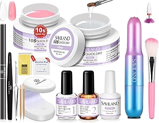 Quick-dry Nail Gel Kit with Electric File and Accessories