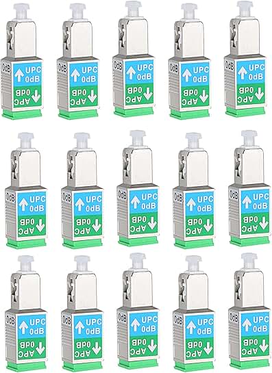 15 Pack Singlemode Fiber Optic Adapter Connectors