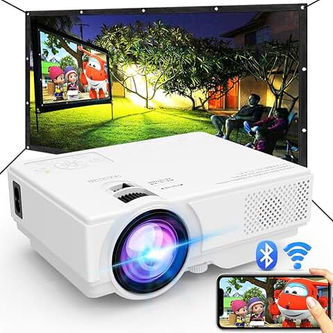Mini WiFi and Bluetooth Projector for Home Use