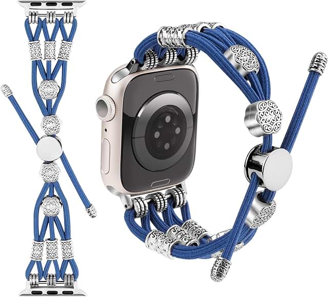 Boho Beaded Woven Watchband for Women